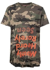Mostly Heard Rarely Seen camouflage logo print T-shirt