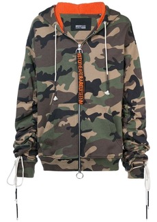 Mostly Heard Rarely Seen camouflage zip-up hoodie
