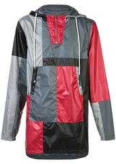 Mostly Heard Rarely Seen colour block hooded coat