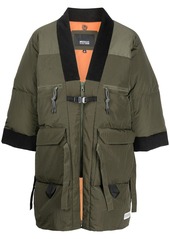 Mostly Heard Rarely Seen colour-block panelled padded coat