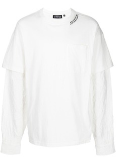 Mostly Heard Rarely Seen Crinkle Woven long-sleeve T-shirt