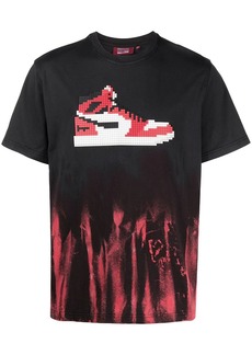 Mostly Heard Rarely Seen drip-dye sneaker-print T-shirt