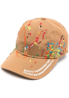 Mostly Heard Rarely Seen embroidered-paint cotton cap