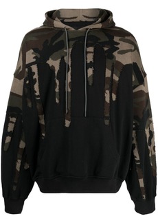 Mostly Heard Rarely Seen Extreme Drip camouflage-pattern cotton hoodie