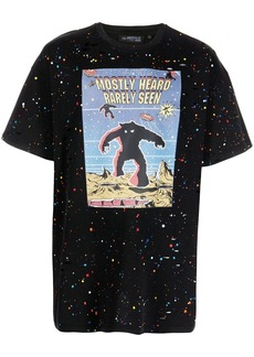 Mostly Heard Rarely Seen graphic-print paint T-shirt
