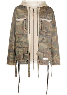 Mostly Heard Rarely Seen M65 camouflage zip hybrid jacket