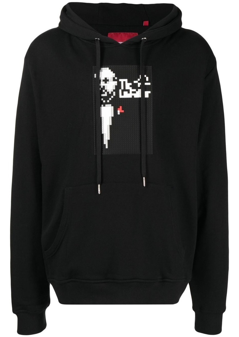 Mostly Heard Rarely Seen Mobstergraphic-print pullover hoodie
