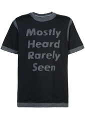 Mostly Heard Rarely Seen logo patch T-shirt