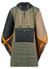 Mostly Heard Rarely Seen quilted padded poncho