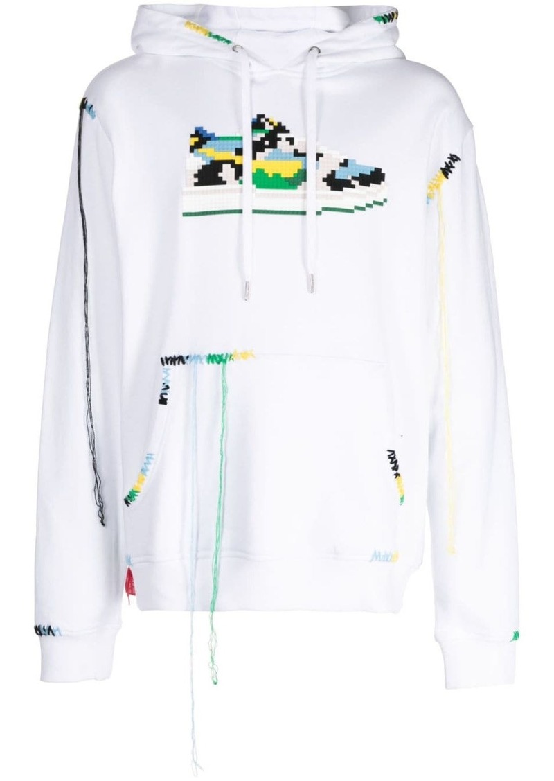 Mostly Heard Rarely Seen sneaker-print cotton hoodie