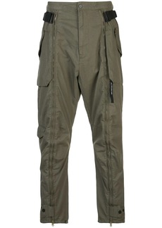 Mostly Heard Rarely Seen zip-up cargo trousers