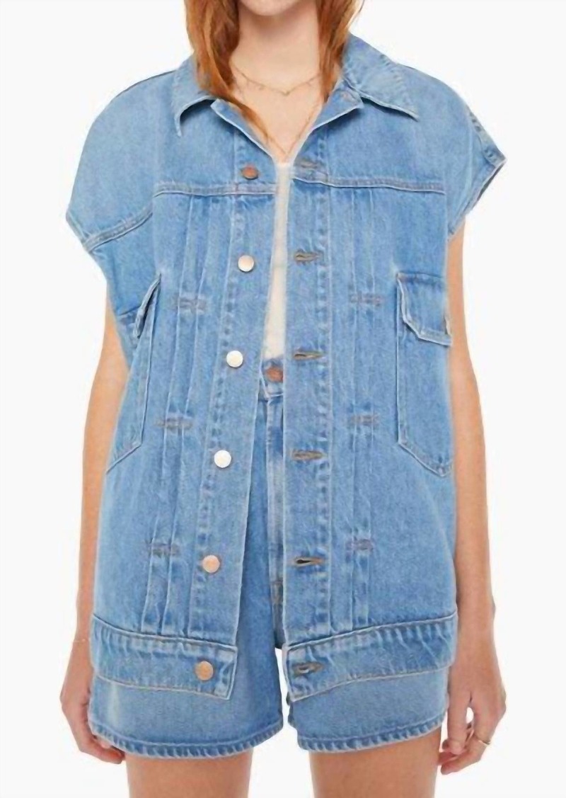 Mother Denim Big Bite Vest In All You Can Eat