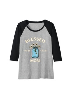 Mother Denim Blessed to be called Mom Mother Mothers Day Raglan Baseball Tee
