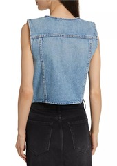 Mother Denim Bruiser Denim Sleeveless Vest