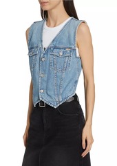 Mother Denim Bruiser Denim Sleeveless Vest