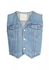 Mother Denim Bruiser Denim Sleeveless Vest