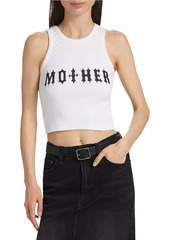 Mother Denim Chin Up Chops Logo Tank Top