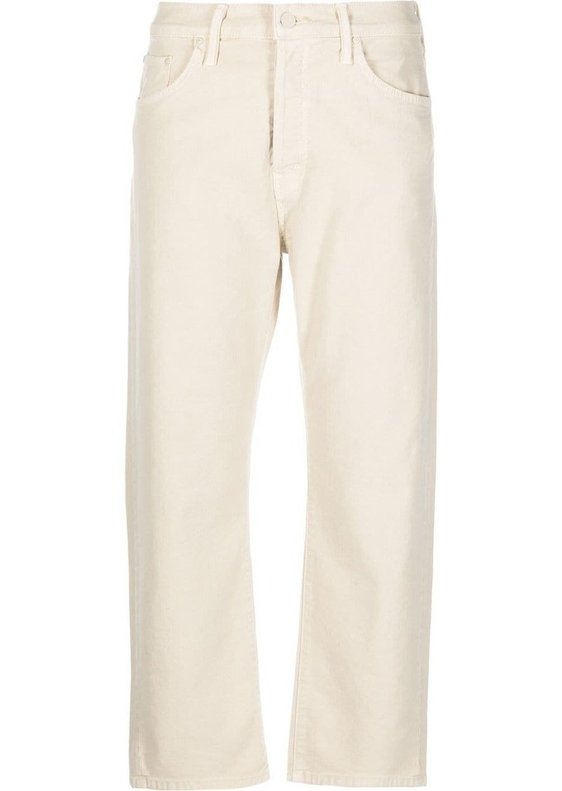 Mother Denim cropped straight-leg trousers