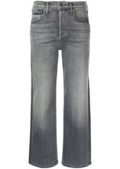 Mother Denim cropped straight-leg jeans