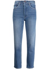 Mother Denim front-fastening cropped jeans