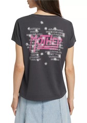 Mother Denim Goodie Goodie Embellished Cotton T-Shirt