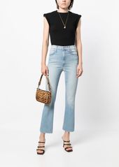 Mother Denim high-rise ankle-length bootcut jeans