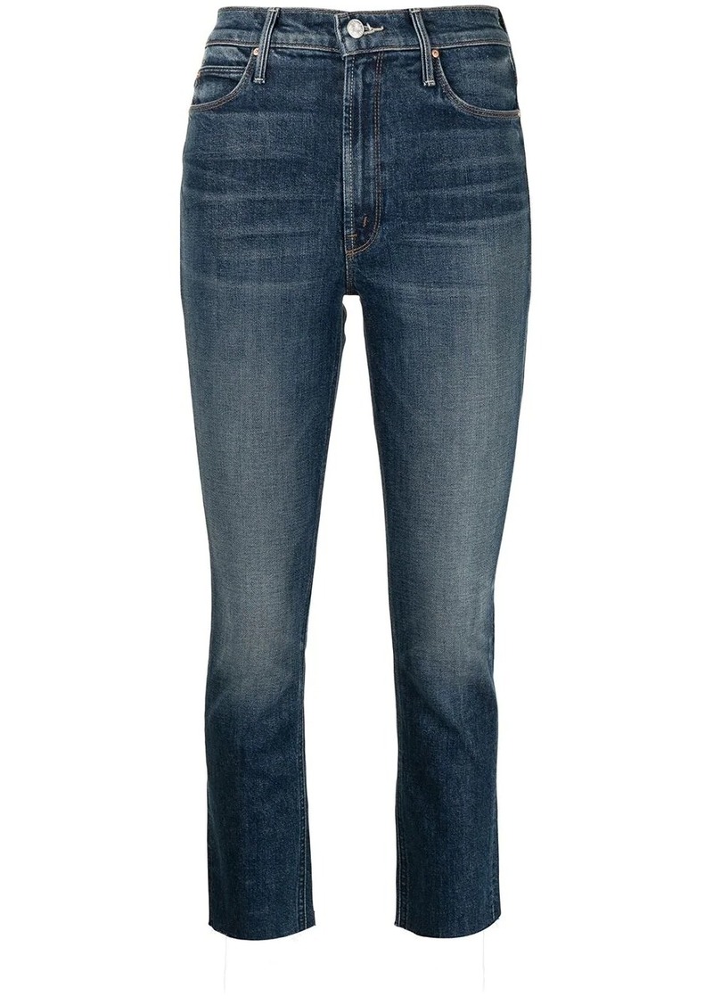 Mother Denim high-rise cropped jeans