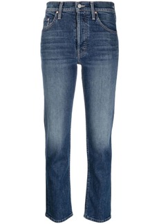 Mother Denim high-rise cropped skinny jeans