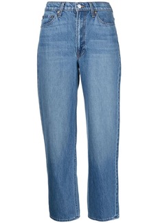 Mother Denim high-waist straight-leg jeans
