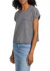 Mother Denim Keep On Rolling Striped T-Shirt