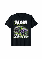Mother Denim Mom of the Birthday Boy Monster Truck Birthday Novelty Gift T-Shirt