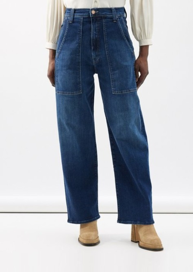 MOTHER High Waist Rider Ankle Jeans