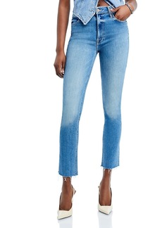Mother Denim Mother Dazzler Mid Rise Ankle Fray Jeans in Riding The Cliffside