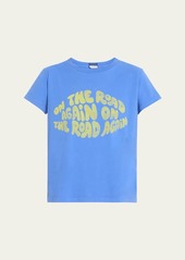 Mother Denim MOTHER Goodie Goodie Short-Sleeve Boxy Cotton Tee
