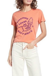 Mother Denim MOTHER Itty Bitty Goodie Goodie Destroyed Cotton Tee in Everyone Loves Soft Serve at Nordstrom