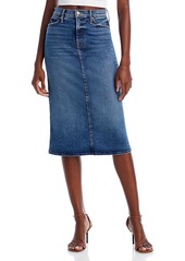 Mother Denim Mother Swooner Straight A Line Midi Skirt