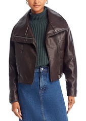 Mother Denim Mother The Count Chocula Faux Leather Jacket