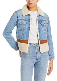 Mother Denim Mother The Cut and Paste Denim Combo Jacket