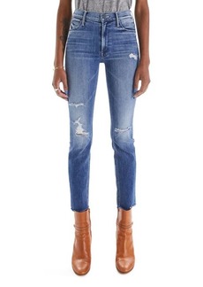 Mother Denim MOTHER The Dazzler Mid Rise Ankle Fray Jeans