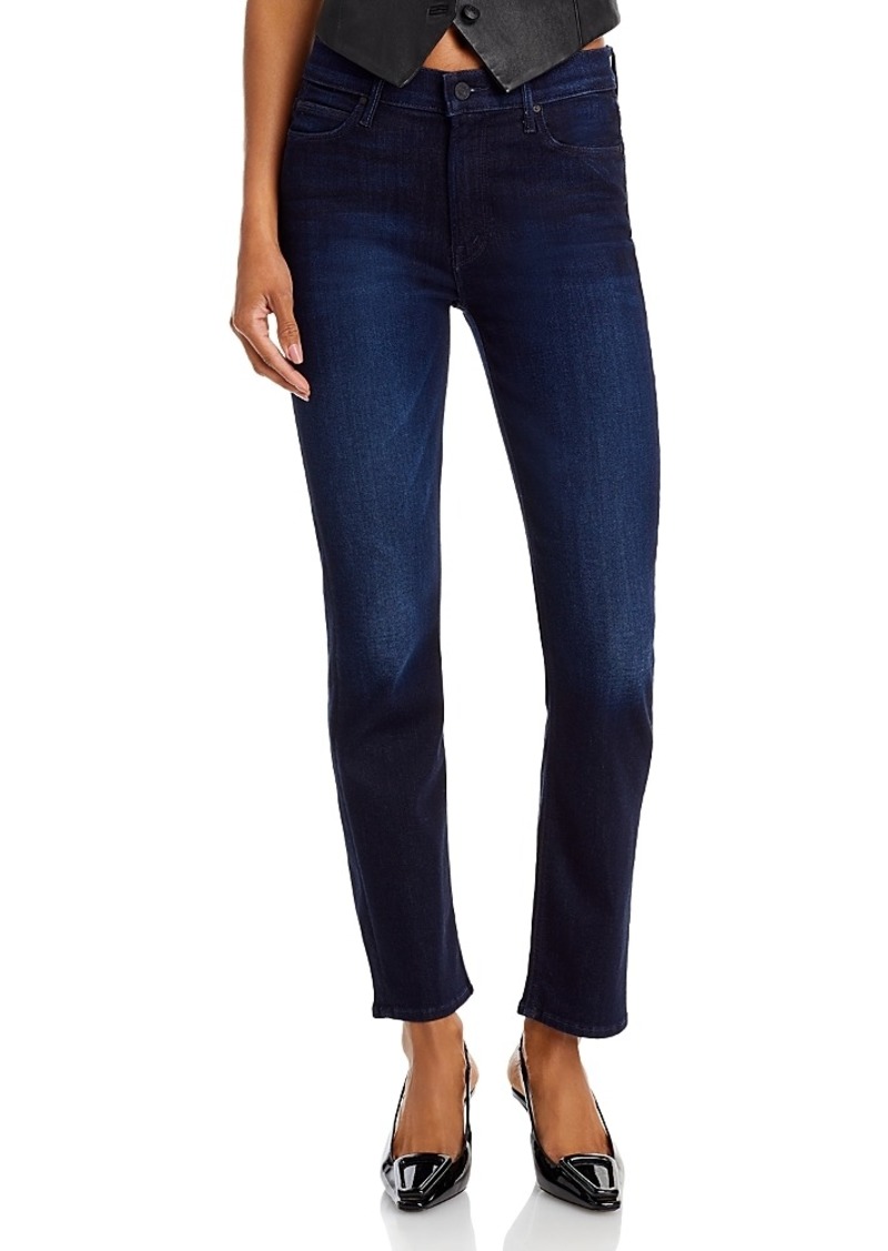 Mother Denim Mother The Dazzler Mid Rise Ankle Straight Jeans in Now or Never