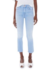 Mother Denim MOTHER The Dazzler Raw Hem Crop Slim Jeans