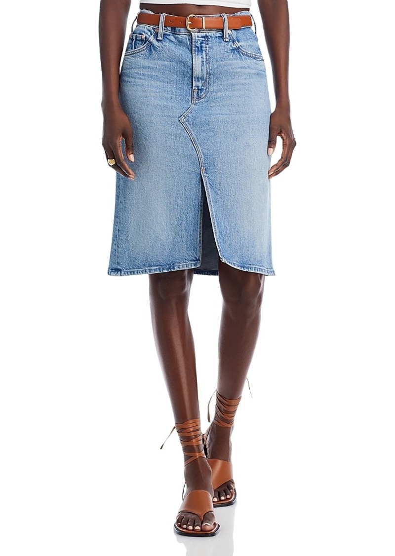 Mother Denim Mother The Ditcher Denim Pencil Skirt