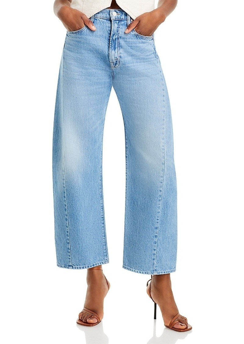Mother Denim Mother The Half Pipe Flood High Rise Ankle Wide Leg Jeans in Material Girl