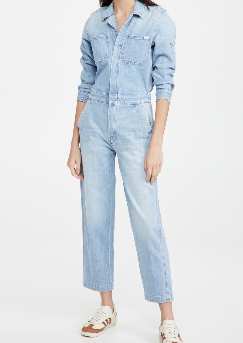 The Pleated Prep Curbside denim jumpsuit