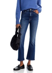 Mother Denim Mother The Hustler High Rise Frayed Flare Leg Ankle Jeans in Howdy