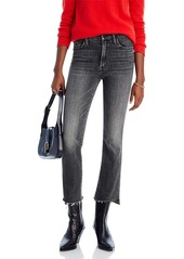 Mother Denim Mother The Insider High Rise Crop Step Fray Bootcut Jeans in Save Your Soul