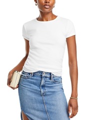 Mother Denim Mother The It's a Cinch Side Ruched Tee