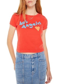 Mother Denim MOTHER The Itty Bitty Los Angeles Cotton Graphic Baby Tee