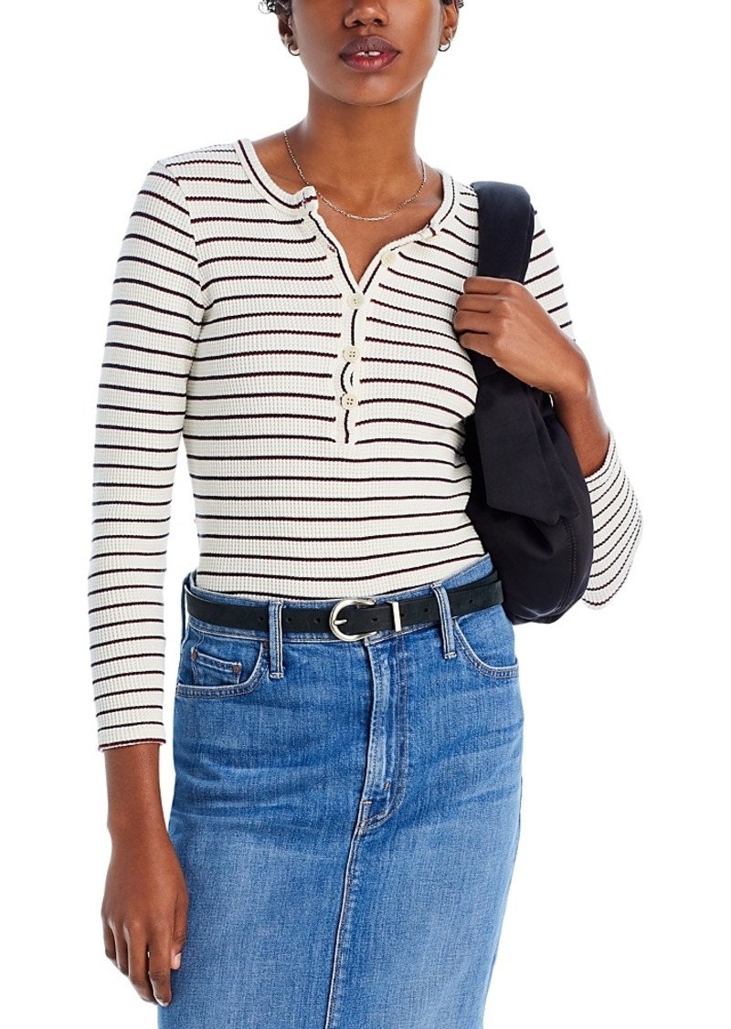 Mother Denim Mother The Itty Bitty Pixie Striped Thermal Tee