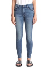 Mother Denim MOTHER The Looker High Waist Frayed Ankle Skinny Jeans (Home Movies)